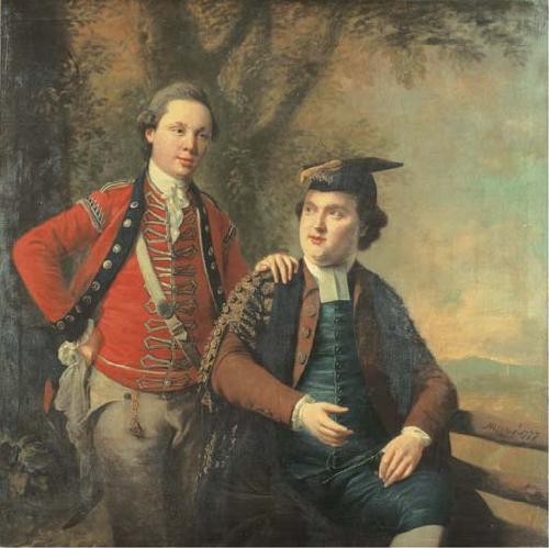 royal academy Double portrait of General Richard Wilford of the British Army and his contemporary Sir Levett Hanson oil painting image